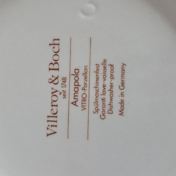 Villeroy & Boch Amapola Sugar Bowl & Lid with Handles - Picture 9 of 9